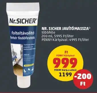 Nr. Sicher javítómassza 200ml