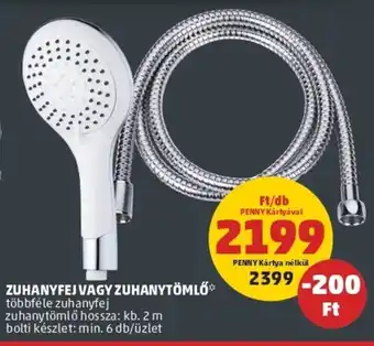 PENNY Zuhanyfej vagy zuhanytömlő ajánlat