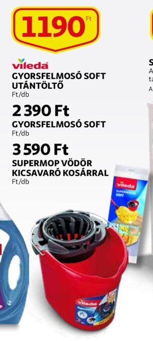 Auchan Vileda gyorsfelmosó soft utántöltő 1 db ajánlat