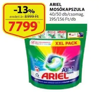 Auchan Ariel mosókapszula 40 / 50 db ajánlat