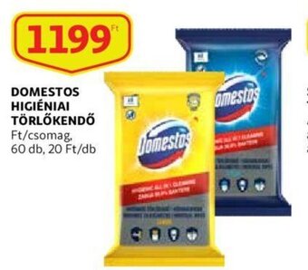 Auchan Domestos higiéniai törlőkendő 60 db ajánlat