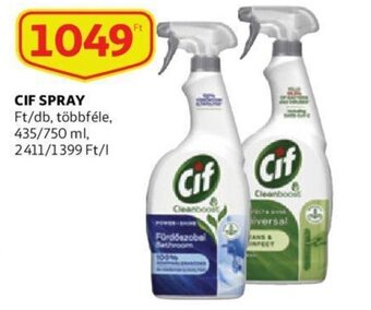 Auchan Cif spray 435 / 750ml ajánlat