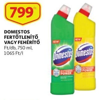 Auchan Domestos fertőtlenítő vagy fehérítő 750ml ajánlat