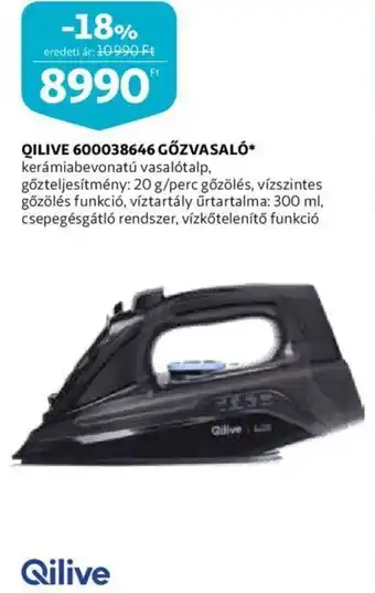 Auchan Qilive 600038646 gőzvasaló ajánlat