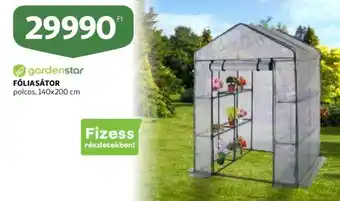Auchan Gardenstar fóliasátor 140x200cm ajánlat