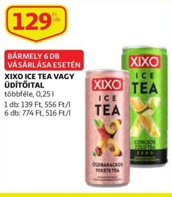 Auchan Xixo ice tea vagy üdítőital 0.25l ajánlat