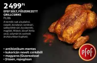 Auchan Efef Sült, füszerezett grillcsirke 1db ajánlat