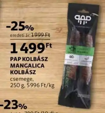 Auchan Pap Kolbász Mangalica kolbász 250g ajánlat