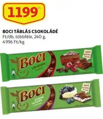 Auchan Boci Táblás csokoládé 240g ajánlat