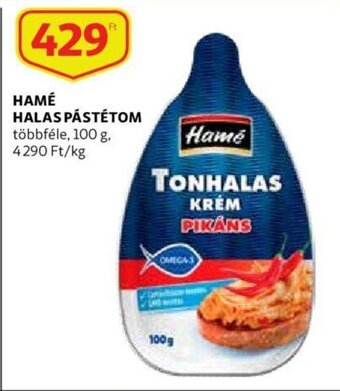 Auchan Hamé Halas pástétom 100g ajánlat