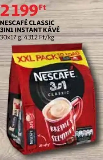 Auchan Nescafé classic 3in1 instant kávé 30x17g ajánlat
