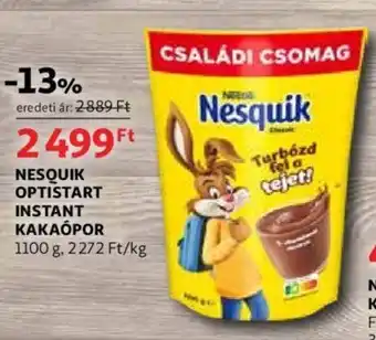 Auchan Nesquik optistart instant kakaópor 1100g ajánlat