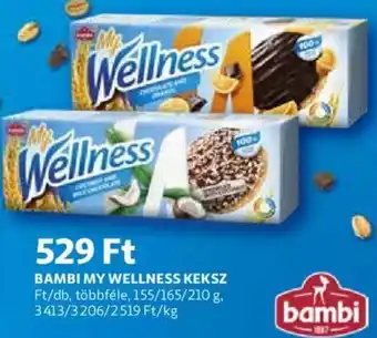 Auchan Bambi my wellness keksz 155-210g ajánlat