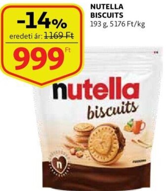 Auchan Nutella Biscuits 193g ajánlat