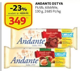 Auchan Andante ostya 130g ajánlat