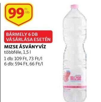 Auchan Mizse ásványvíz 1.5l ajánlat