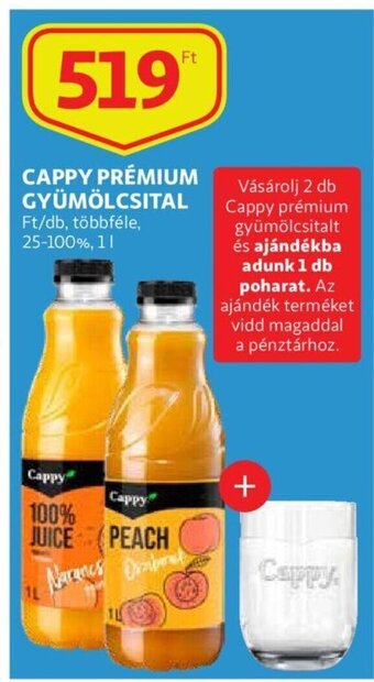 Auchan Cappy prémium gyümölcsital 1l ajánlat