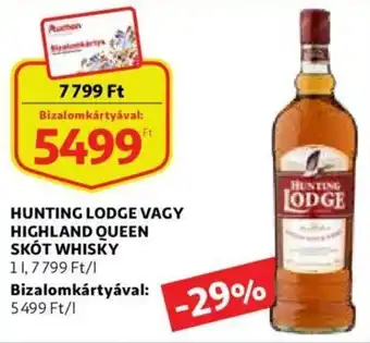 Hunting lodge vagy highland queen skót whisky 1l