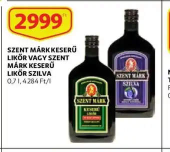 Auchan Szent Márk keserű likőr vagy szent márk keserű likőr szilva 0.7l ajánlat