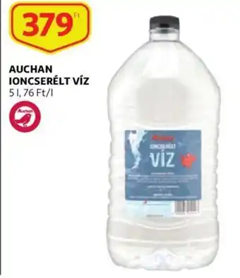 Auchan Auchan ioncserélt víz 5l ajánlat