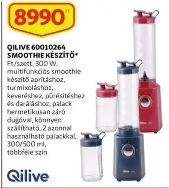 Auchan Qilive 60010264 smoothie készítő 300w ajánlat