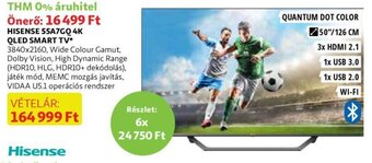 Auchan Hisense 55a7gq 4k qled smart tv ajánlat