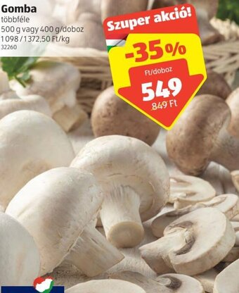 ALDI Gomba 500g ajánlat