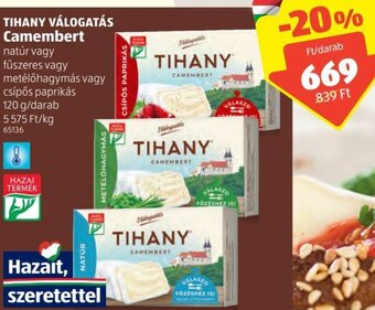 ALDI Tihany Válogatás Camembert 120g ajánlat
