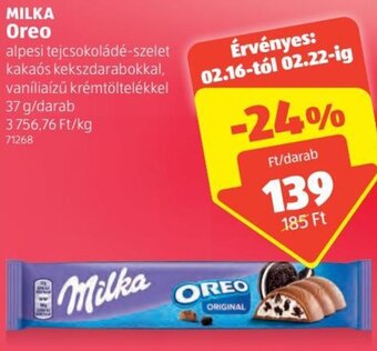 ALDI Milka Oreo 37g ajánlat