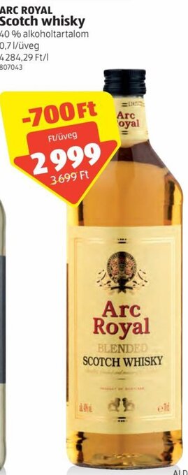 Arc Royal Scotch whisky 0,7l