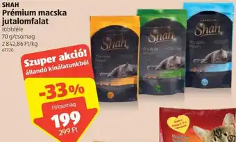 ALDI Shah Prémium macska jutalomfalat 70g ajánlat