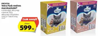 ALDI Prevital Tetra pack nedves macskaeledel 370/380g ajánlat