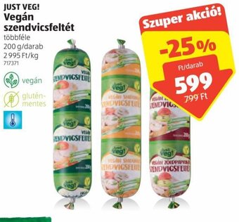 ALDI Just Veg! Vegán szendvicsfeltét 200g ajánlat