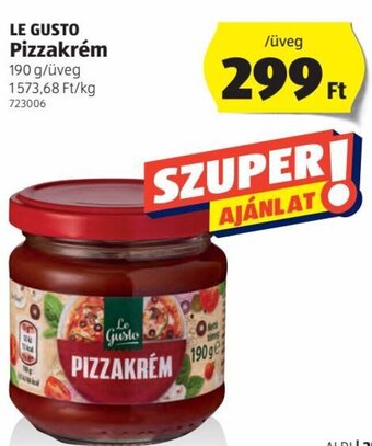 ALDI Le Gusto Pizzakrém 190g ajánlat