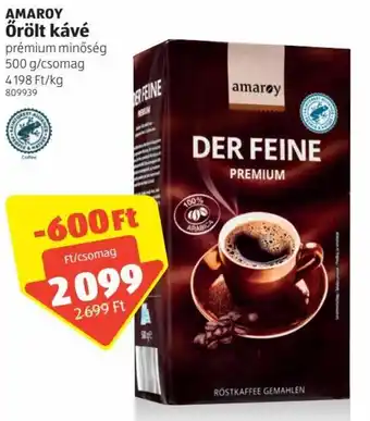 ALDI Amaroy Őrölt kávé 500g ajánlat
