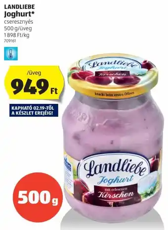 ALDI Landliebe Joghurt 500g ajánlat
