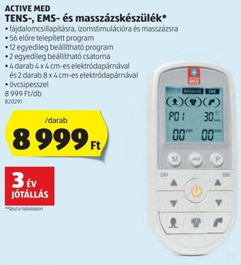 ALDI Active Med Tens-, ems- és masszázskészülék 1 db ajánlat