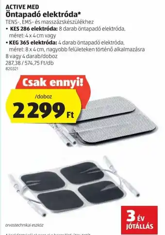 ALDI Active Med Öntapadó elektróda 1db ajánlat
