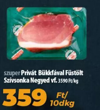 Coop Privát Bükkfával füstölt szívsonka negyed 10 dkg ajánlat