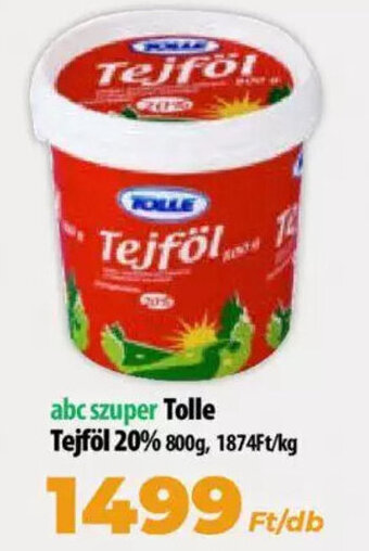 Coop Tolle tejföl 800g ajánlat