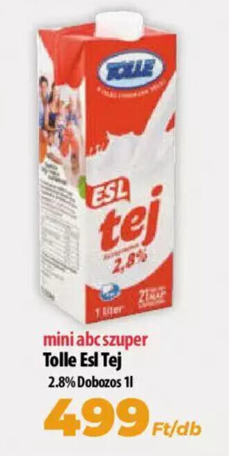 Coop Tolle esl tej 1l ajánlat