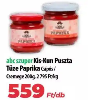 Coop Kis-kun puszta tüze paprika 200g ajánlat