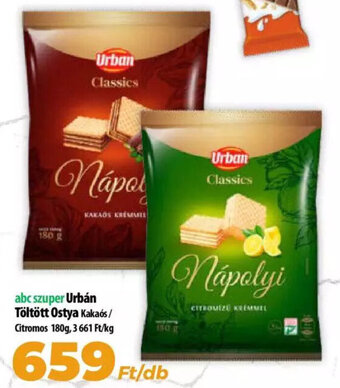 Coop Urbán töltött ostya 180g ajánlat