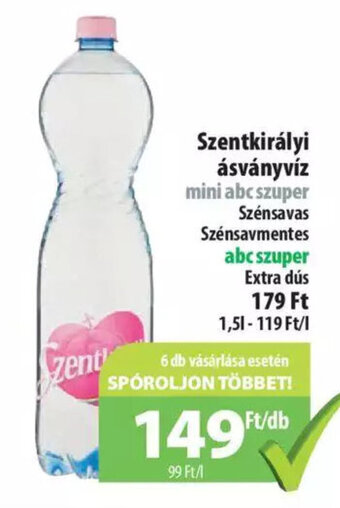 Coop Szentkirályi ásványvíz 1,5l ajánlat