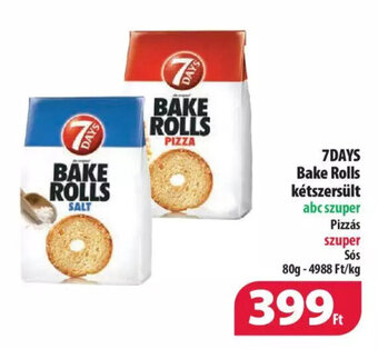 Coop 7days Bake rolls kétszersült 80g ajánlat