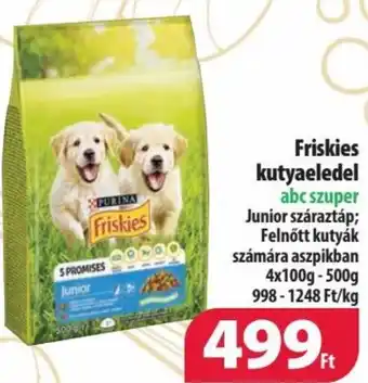 Coop Friskies kutyaeledel 4x100g-500g ajánlat
