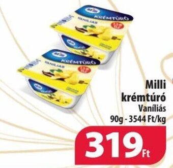 Coop Milli krémtúró 90g ajánlat