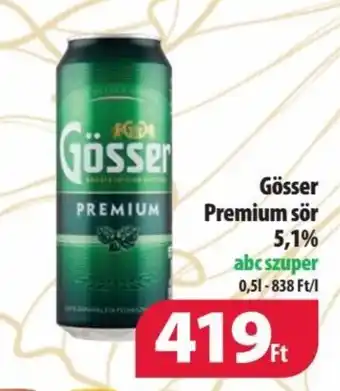 Coop Gösser Premium sör 5,1% 0,5l ajánlat