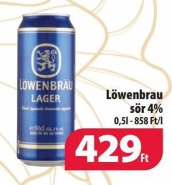 Coop Löwenbrau sör 4% 0,5l ajánlat