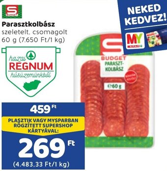 Spar Parasztkolbász 60g ajánlat